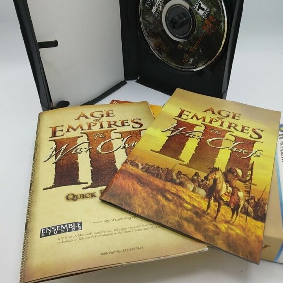 Age of Empires III War Chiefs Expansion Pack 2006 Booklet & Product Key Included - Picture 5 of 6